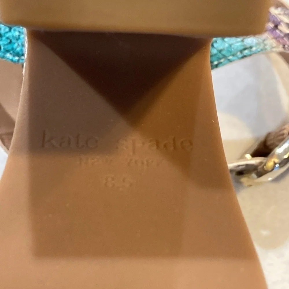 Kate Spade NIB Grace lemon sorbet platform sandal size 8 1/2